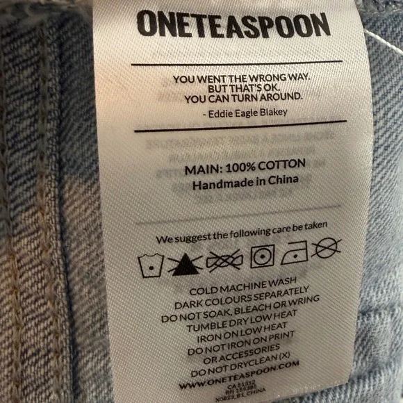 NWT ONE TEASPOON Shabbies Drawstring Boyfriend Denim Jogger Pants, Size Medium - Picture 12 of 14